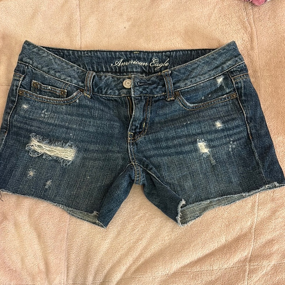 American Eagle Outfitters Women's Blue Denim Shorts